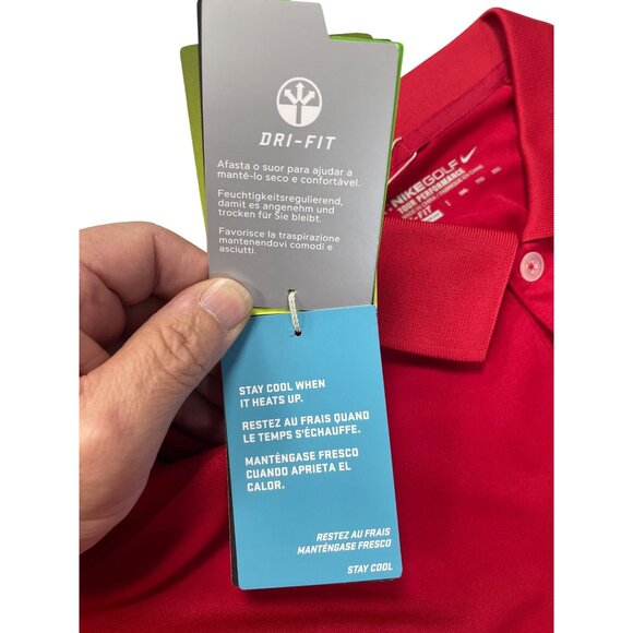 Nike Golf Tour 2014 ALl Stars Embroided Patch Mens Red Polo Shirt Sz XXL SKU 953 - Picture 10 of 12